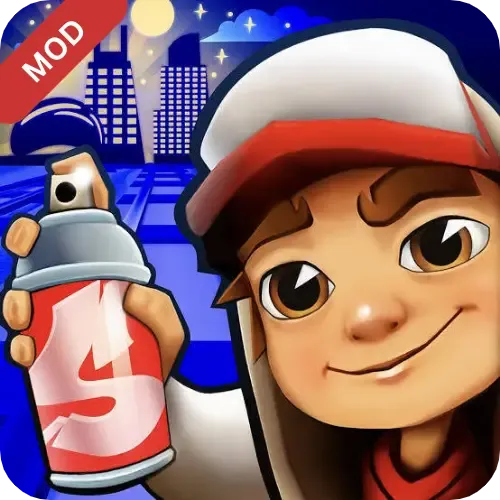 subway surfers mod apk, LOGO and icon image