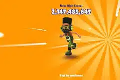 Highest score in Subway Surfers Game